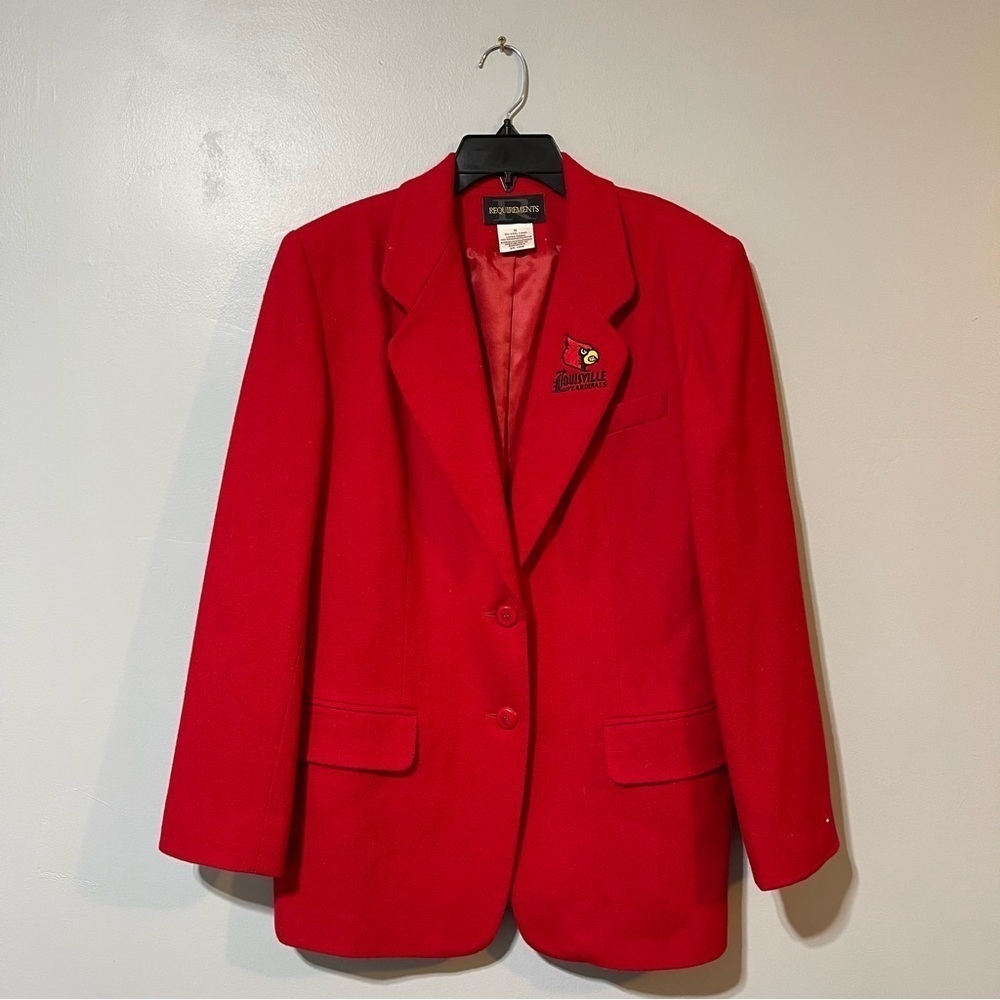 Requirements Vintage University Of Louisville UofL Size 10 Coaches Sport Coat